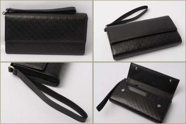 co g 007 2 Gucci Long Wallet Micro Guccisima Black