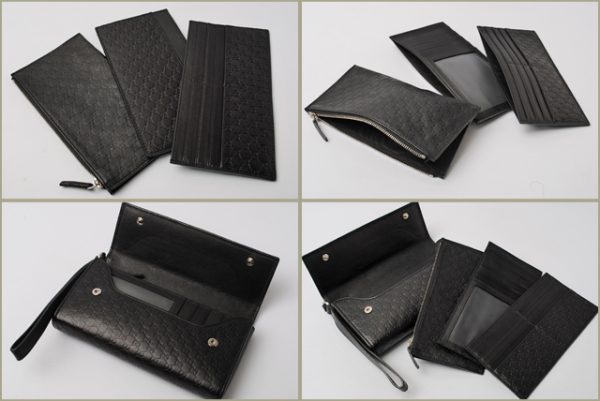 co g 007 3 Gucci Long Wallet Micro Guccisima Black