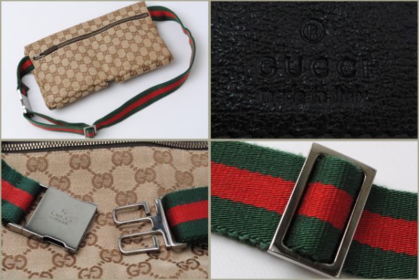 co g 022 2 Gucci Waist Pouch GG Brown Beige