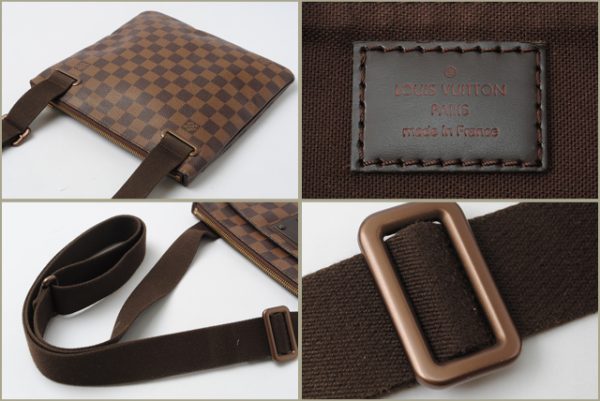 co l 0156 3 Louis Vuitton Pochette Pratt Shoulder Bag Damier Brown