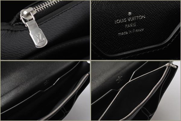 co l 0181 3 Louis Vuitton Robusto Document Bag Taiga Black