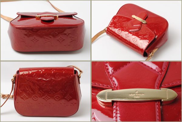 co l 0188 2 Louis Vuitton Bellflower PM Shoulder Bag Vernis Red