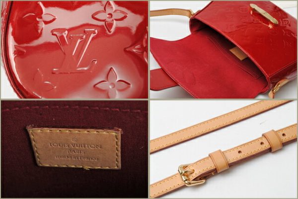 co l 0188 3 Louis Vuitton Bellflower PM Shoulder Bag Vernis Red