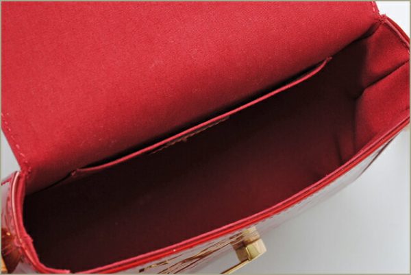 co l 0188 4 Louis Vuitton Bellflower PM Shoulder Bag Vernis Red