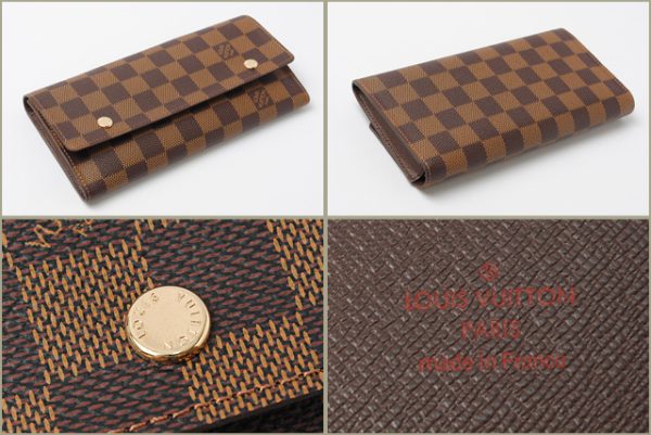 co l 0238 2 Louis Vuitton Portefeuille Long Wallet Damier Brown