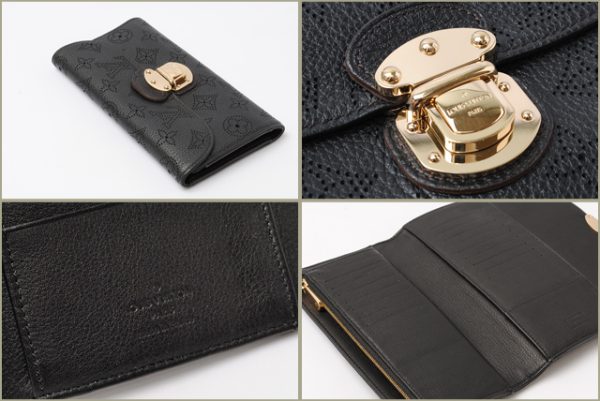 co l 0239 2 Louis Vuitton Portefeuille Amelia Wallet Monogram Black