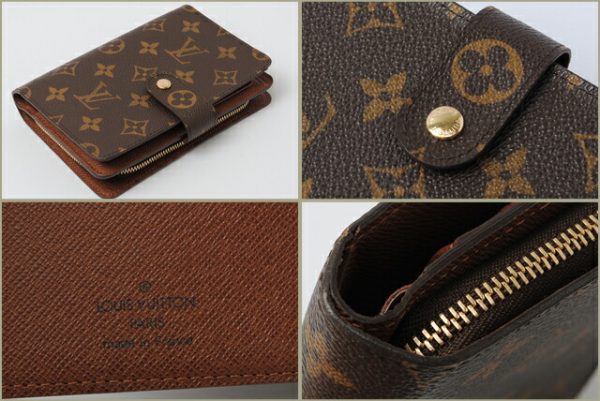 co l 0298 2 Louis Vuitton Porte Papier Zip Wallet Monogram Brown