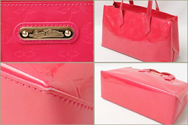 co l 0310 2 Louis Vuitton Wilshire PM Handbag Vernis Pink