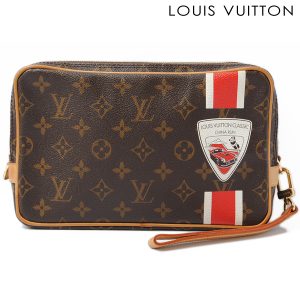 co l 0323 1 Louis Vuitton Clutch Bag Marly Dragonne PM Brown