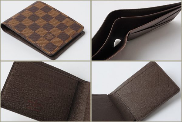 co l 0346 2 Louis Vuitton Portefeuille Multiple Wallet Damier Brown