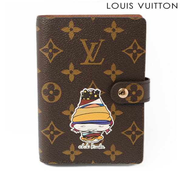 co l 0382 1 Louis Vuitton Agenda PM Notebook Monogram Mushroom