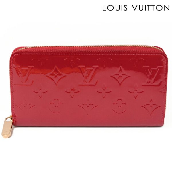 co l 0423 1 Louis Vuitton Zippy Wallet Vernis Red