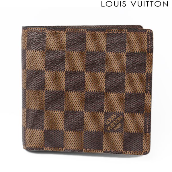 co l 0454 1 Louis Vuitton Portefeuille Marco Damier Wallet Brown