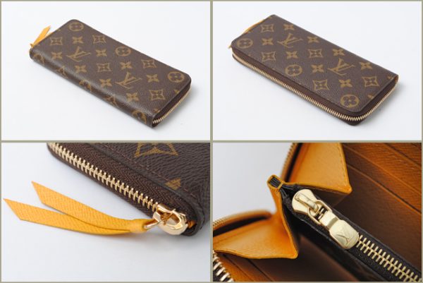 co l 0463 2 Louis Vuitton Clemence Long Wallet Monogram Mimosa