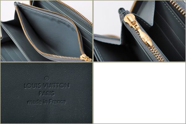 co l 0477 3 Louis Vuitton Zippy Wallet Long Vernis Givre Black