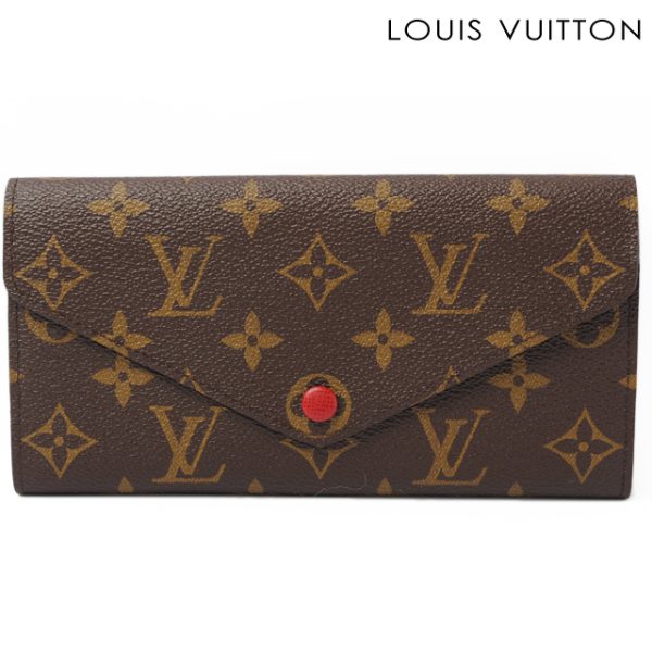 co l 0485 1 Louis Vuitton Portefeuille Josephine Wallet Monogram Red