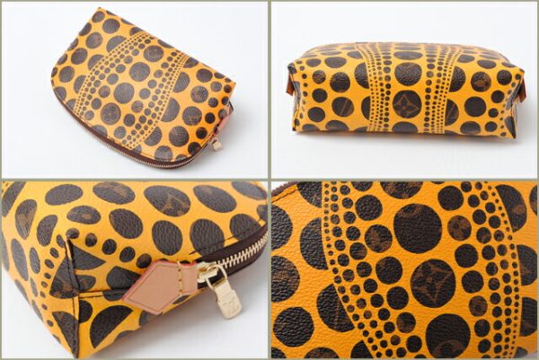 co l 0490 2 Louis Vuitton Yayoi Kusama Pouch Monogram Yellow