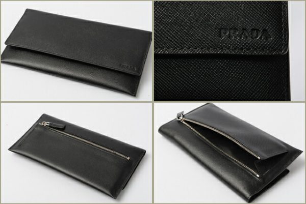 co p 005 2 Prada Long Wallet Case Saffiano Black