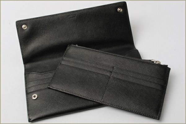 co p 005 3 Prada Long Wallet Case Saffiano Black