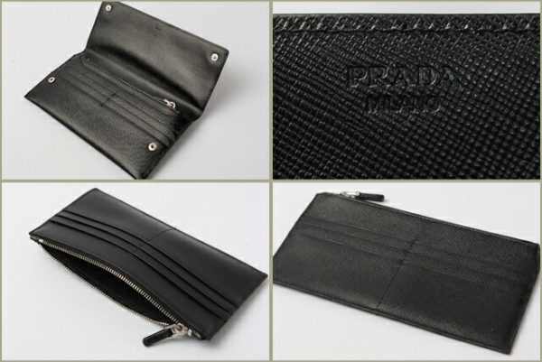 co p 005 4 Prada Long Wallet Case Saffiano Black