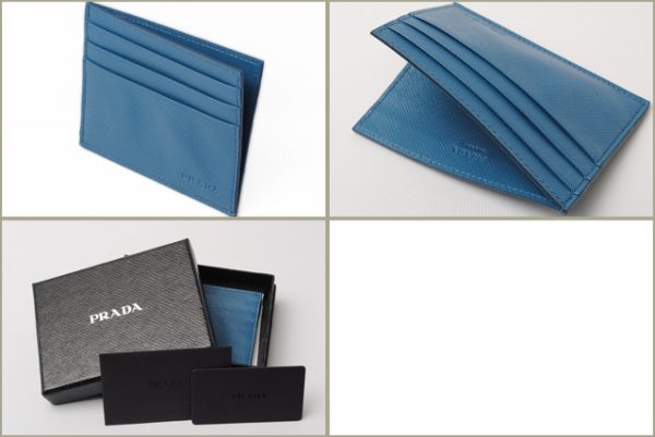 co p 007 3 Prada Card Case Saffiano Bag Blue