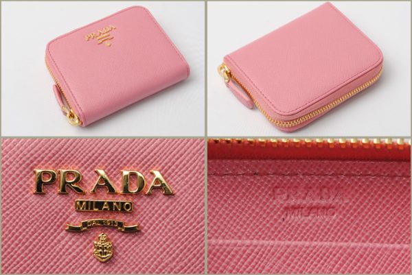 co p 008 2 Prada Coin Case Card Case Saffiano Metal Pink