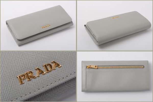 co p 051 2 Prada Long Wallet Saffiano Treno Black