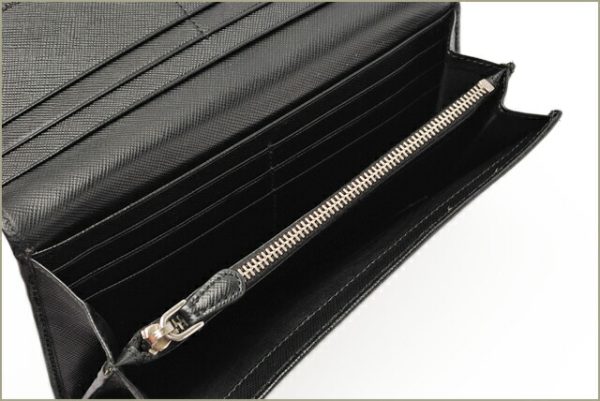 co p 053 4 Prada Long Wallet Saffiano Bag Black