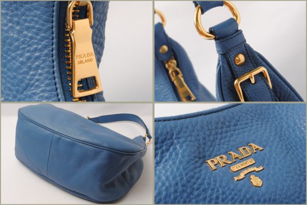 co p 055 2 Prada Shoulder Bag Deerskin Bag Blue