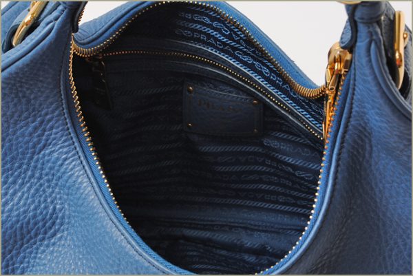 co p 055 3 Prada Shoulder Bag Deerskin Bag Blue