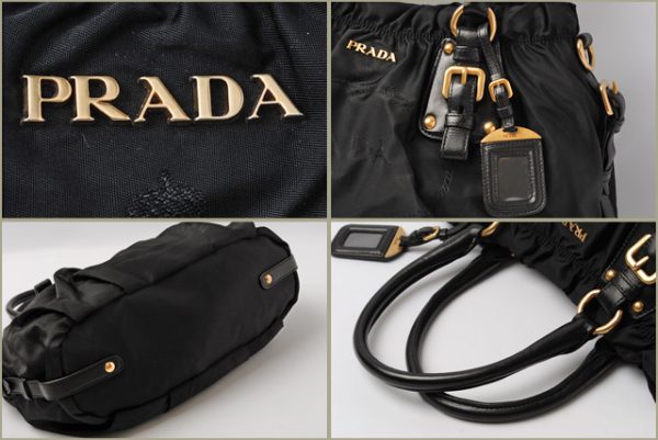 co p 075 2 Prada Tote Bag Shoulder Bag Black