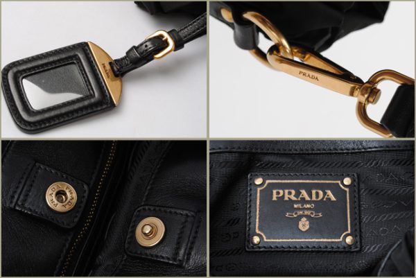 co p 075 3 Prada Tote Bag Shoulder Bag Black