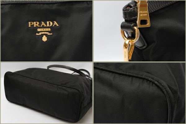 co p 081 2 Prada Tote Bag Shoulder Bag Nylon Black