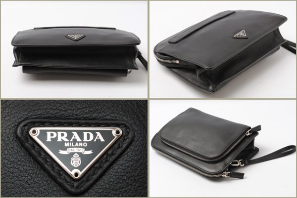 co p 099 2 Prada Clutch Bag Vitello City Bag Black