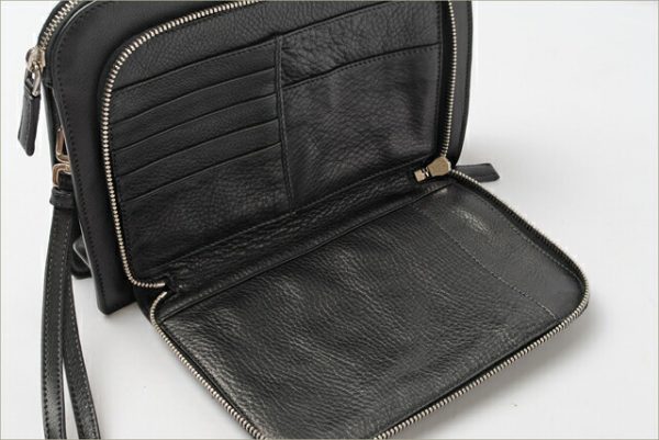 co p 099 4 Prada Clutch Bag Vitello City Bag Black