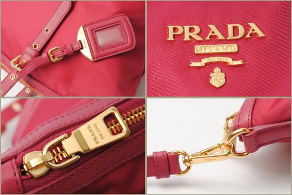 co p 104 3 Prada Tote Bag Nylon Bag Pink