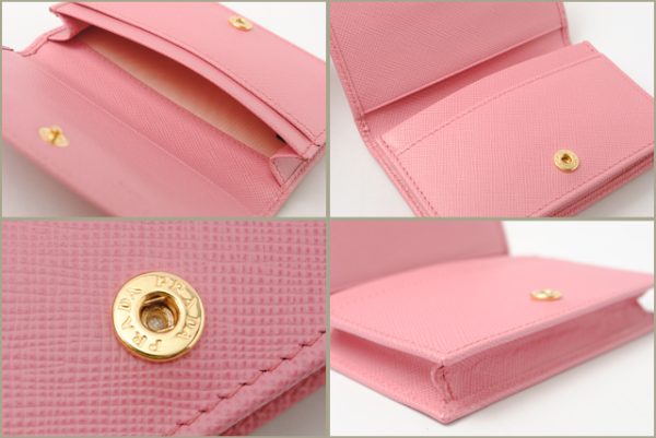 co p 111 3 Prada Card Case Saffiano Metal Bag Pink