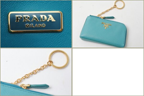 co p 112 3 Prada Key Case Saffiano Metal Bag Turquoise