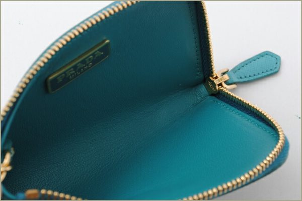 co p 112 4 Prada Key Case Saffiano Metal Bag Turquoise