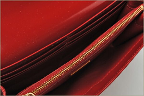 co p 116 5 Prada Chain Wallet Spazzolato Bag Red