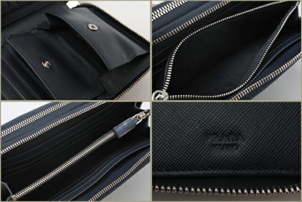 co p 117 3 Prada Long Wallet Saffiano Bag Blue