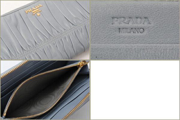 co p 119 3 Prada Long Wallet Nappa Gaufre Bag Blue