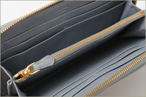 co p 119 4 Prada Long Wallet Nappa Gaufre Bag Blue