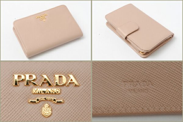 co p 121 2 Prada 2 FWallet Saffiano Metal Bag Pink