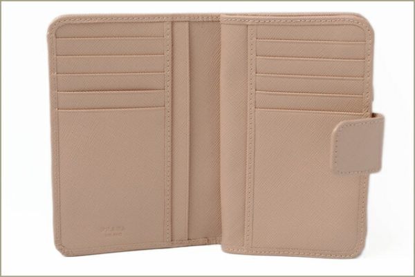 co p 121 3 Prada Wallet Saffiano Metal Cameo Beige Pink