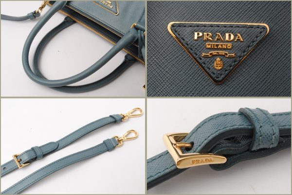 co p 123 3 PRADA Shoulder Bag Saffiano Marine Blue