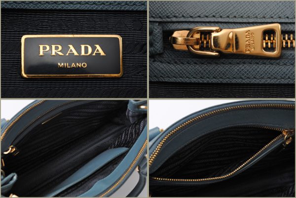 co p 123 4 PRADA Shoulder Bag Saffiano Marine Blue