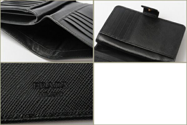 co p 129 3 PRADA Wallet Saffiano Metal Black