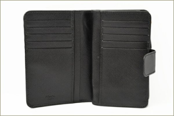 co p 129 4 PRADA Wallet Saffiano Metal Black