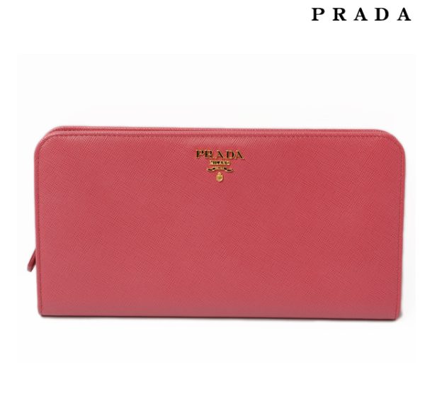 co p 140 1 Prada Long Wallet Saffiano Multicolor Bag Pink